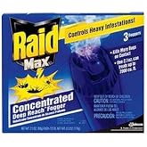 Johnson Raid Max Fogger, Insect Killer for Mosquito, Ant, Roach, Spider, Flea, for Indoor Use 6.3 Ounce (Pack of 1)