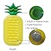 SYITCUN Giant Inflatable Pineapple Pool Party Float Raft Summer Outdoor Swimming Pool Inflatable Floatie Lounge Pool Loungers Adults & Kids-Enjoy Summer Time Family with 3 Inflatable Drink Holder