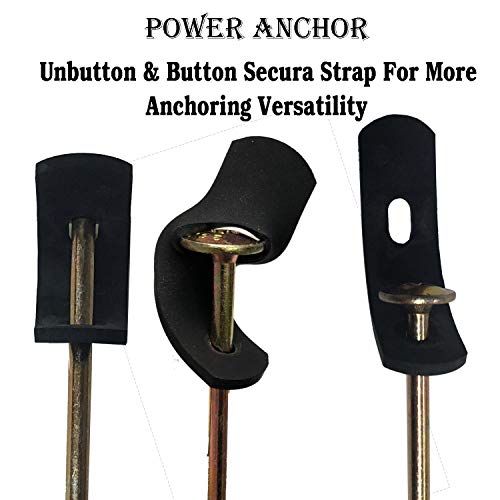 Keyfit Tools Hunting Blind Power Anchors (8 Pack) Self Drilling Steel