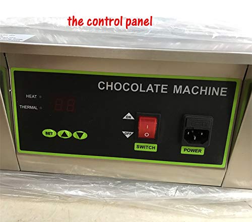 NEWTRY Digital 17.6lbs Capacity 4 Pots Electric Chocolate Melting Machine Temperature Adjustable 1000W Commercial Chocolate Tempering Machine Melter Pot Heater (110V)