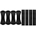 Sumind 8 Pieces Sticky Gel Pads Sticky Phone Holder Washable Stand Sticker Anti-Slip Pads for Car Phone Supplies (Black)