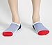Toes Home Men Pack of 6 Low Cut Ankle Crew Socks No Show Socks Non Slip Athletic Cotton Socks