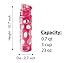 MILTON Kids Water Bottle Plastic 25 Oz Large Sports Water Bottle for Men, Women, Kid Wide Mouth Bottle with Strap Carry Handle for Bike Gym Running Cycling Camping Fitness Multi Color Pack of 3