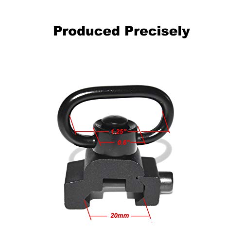 LANHE TACTICAL Rifle Sling Swivel Mount Push Button Release Sling Loop Ring Pack of 2 Pricepulse