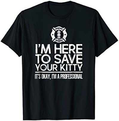 "Save Your Kitty" 1992 Volunteer Firefighter T-shirt
