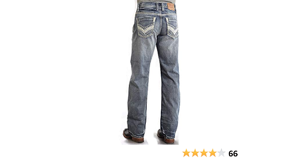 Stetson Mens Pieced Back Pocket Jeans 