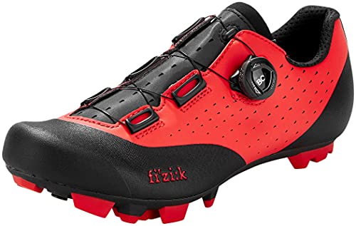 Fizik Mixte X3 Vento Overcurve Chaussures de Cyclisme, Rouge/Noir, 10-10.5