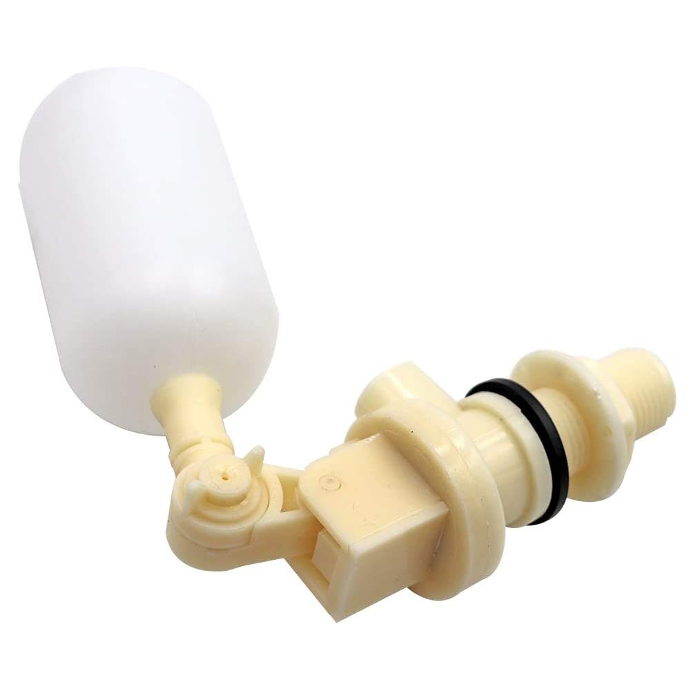 1 Pack 1/2"Water Float Valve with Adjustable Arm, Oiginal Float Ball Valve Shut Off for Automatic Waterer Bowl Tank Trough for Horse Cattle Sheep Pig Dog Drinker