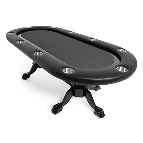 BBO Poker Elite Poker Table for 10 Players, 94 x 44Inch Oval, Includes