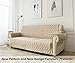 Ameritex Loveseat Cover Water-Resistant Quilted Furniture Protector with Back Nonslip Paws Slipcover for Dogs, Kids, Pets Loveseat Slipcover Stay in Place for Leather (46