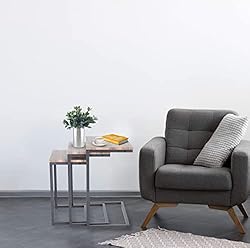 Zenvida Nesting Side/End Tables Set of 3 Modern