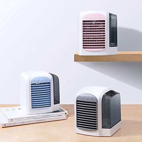 Yu2d 🌹🌹 Portable Mini Air Conditioner Cool Cooling for Bedroom Cooler Fan(Blue)