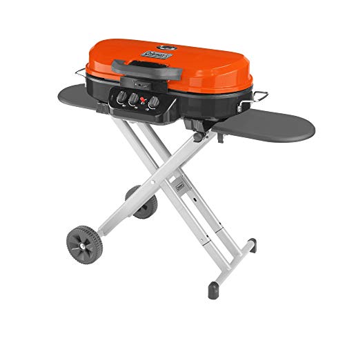 Coleman RoadTrip 285 Portable Stand-Up Propane Grill, Orange