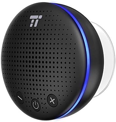Bluetooth Shower Speaker, TaoTronics Waterproof Wireless Small Bluetooth Speaker (IPX7, Build-in Microphone, Solid Suction Cup)