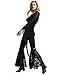 Women's Victorian Gothic Tops Black Lace Club Party Steampunk Tee Shirts Black S