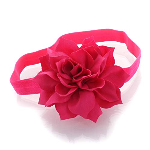 My Lello Baby Petal Flower Headbands Mixed Colors 2-Pack (Shocking Hot Pink/Light Pink) - Thumbnail 5