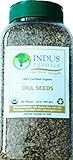 Indus Organic Dill Seed 1 Lb Jar, Freshly Packed, Non-irradiated