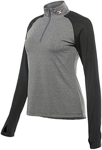 SEEU Women Running Long Sleeve Top with 1/2 Zip