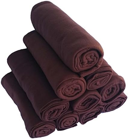 50 x 60 Inch Fleece Throw Blanket Wholesale Case Pack 10 (Brown)