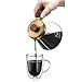 Osaka, Pour Over Coffee Brewer – Large Capacity, Pourover Coffee Maker With Titanium Coated Gold Filter And Wood Stand – Complete Set Needed To Brew Pour-Over Coffee – 6 Cups, (30oz./900ml) Capacity