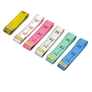 OFIXO Pack of 6 Durable Quality Tailors Measurement Tape (1.5 Imperial)