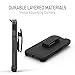 PureGear DualTek HIP Durable Slim Protective Shock absorbing + 360° Swivel Belt Clip Holster + Adjustable Kickstand for iPhone 7, Black