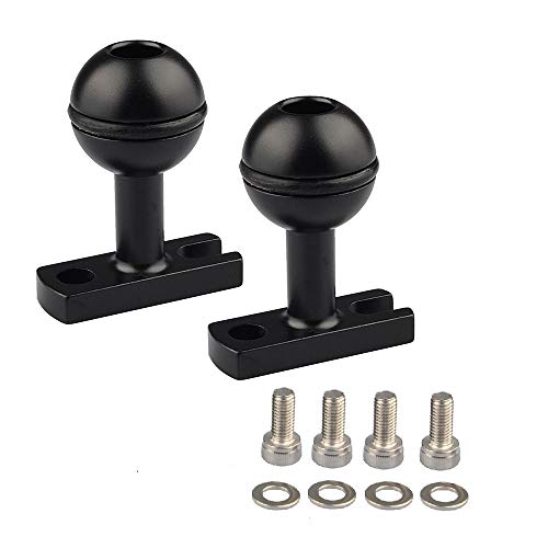 MINIFOCUS 1" Ball Head Base Adapter Fixed for Underwater Housing Camera Tray Handle Arm System Diving Photography Accessories(2 Pack) - Thumbnail 6