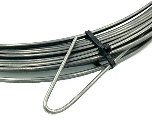 BRUFER 72152 Fish Tape for Electric or Communication Wire Puller 50-feet - Without Case, Steel Tape only