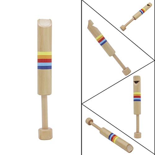 1PC Children's Slide Wooden Flute Horn Trumpet Cute Musical Educational Toy Instruments Kid Fun Flutophone