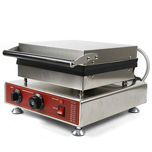 Commercial Double Head Ice Cream Cone Maker Machine - 1200W+1200W, Non-Stick, With Timer & Temp Control