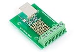 USB B Breakout Board to Screw Terminals