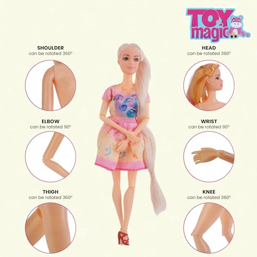ToyMagic Candy World Playset with Doll | Fun Pretend Candy Shop & Colorful Candies | Interactive Role-Play Toy for Imaginative Play | Birthday Gift for Kids Age 3+ | Sweet Adventures Await! 3