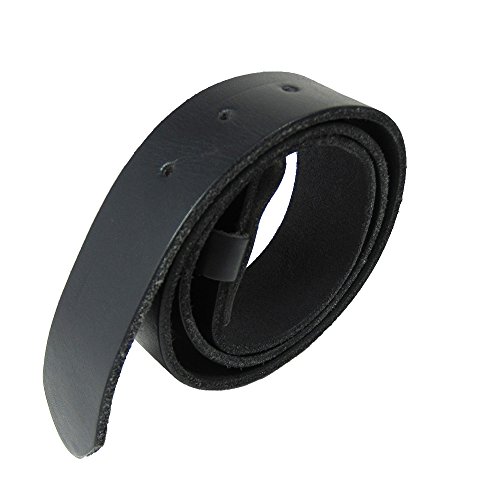 Gelante Genuine Full Grain Leather Belt Strap without Belt Buckle G2016-BK-L