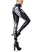 Robotic Leggings Bionic Robo Robot Leg Black Halloween Pants for Women Medium