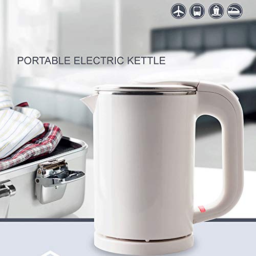 BonNoces Portable Electric Kettle 0.5L Small Stainless Steel Travel