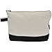 NGIL Jute/Canvas Large Travel DYI Cosmetic Bag Pouch for Women Multipurpose Travel Toiletry Pouch, Personalized Makeup Bag, Best Friend Gift, Bridesmaid Gift Ideas (Jute-Black)