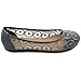 Ollio Women's Ballet Shoe Floral Lace Breathable Flat