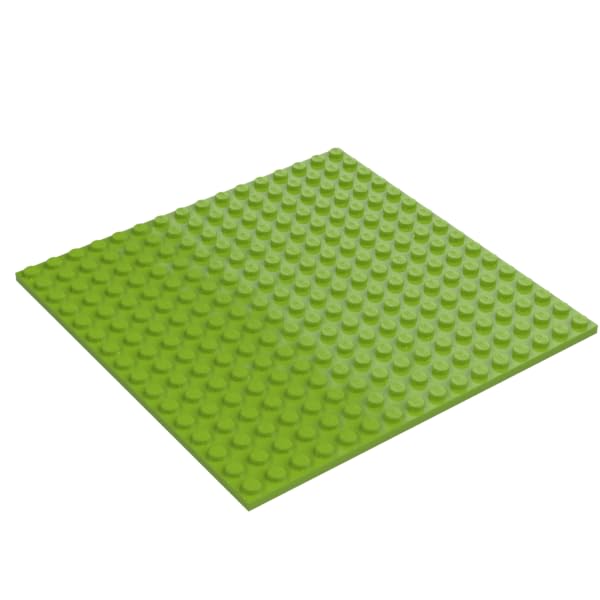 LEGO Classic Building Baseplate, 16 x 16 Studs, Part 91405 (Lime, 1, Bricks) — image 1