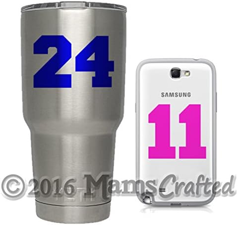 Varsity Sports Number Personalized Custom Vinyl Decal