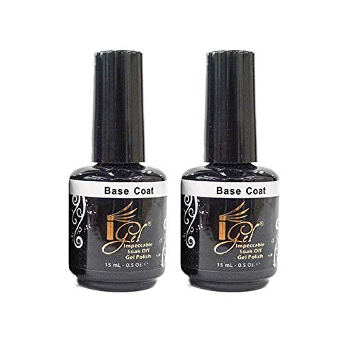 IGEL Impeccable Gel Soak Off Base Coat 0.5 oz (2 Packs)
