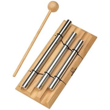Nino Percussion NINO580 Handheld Energy Chimes, 3 Rows, Natural Finish