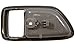 PT Auto Warehouse TO-2901G-2LH - Inside Interior Inner Door Handle Trim/Bezel, Gray (Charcoal) - Driver Side