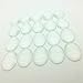 IGOGO 50 PCS Glass Oval Cabochons - 30x40mm - Clear Magnifying Cabs - Dome Pendant Cab