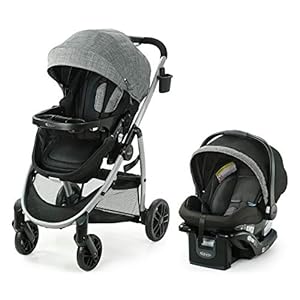 Graco Modes Pramette Travel System, Includes Baby Stroller with True Pram Mode, Reversible Seat, One Hand Fold, Extra…