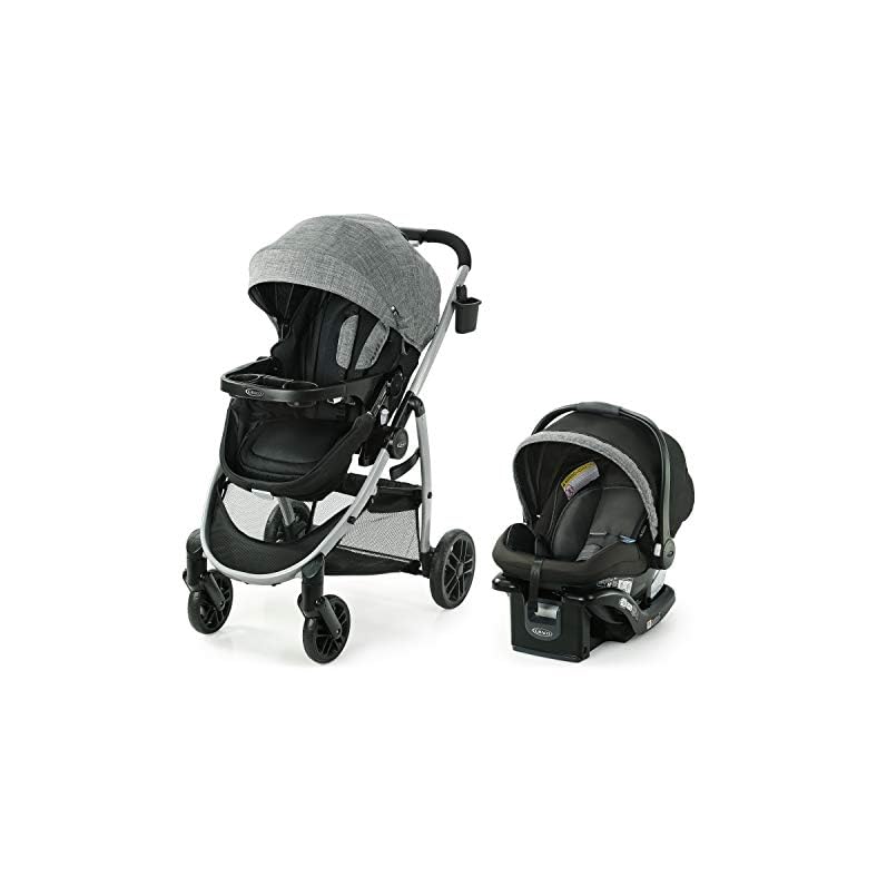 Graco Modes Pramette Travel System, Includes Baby Stroller with True Pram Mode, Reversible Seat, One Hand Fold, Extra…