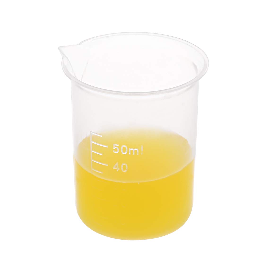 sourcing map Measuring Cups 50ml PP Plastic Graduated Beaker Transparent for Lab Kitchen liquids 6pcs, 6pcs/50ml - Image 5