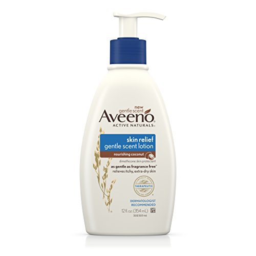 Aveeno Skin Relief Gentle Scent Lotion For Extra Dry Skin, Nourishing Coconut, 12 Fl. Oz