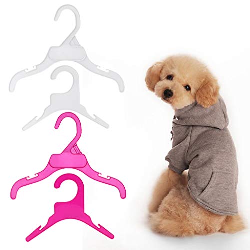 MEIYIN 10Pcs Plastic Pet Dog Puppy Cat Clothes Clothing Rack Hanger Dog Product Accessories - Thumbnail 5