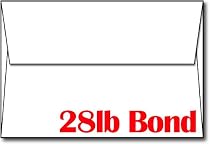 28lb/70lb Bright White A8 Envelopes (5 1/2