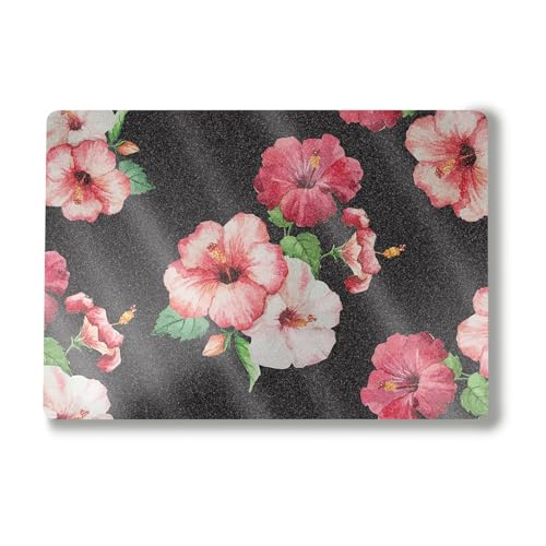 Glossy Glitter Laptop Skin Compatible with Alienware M18 R2 (2024) - Hibiscus -…